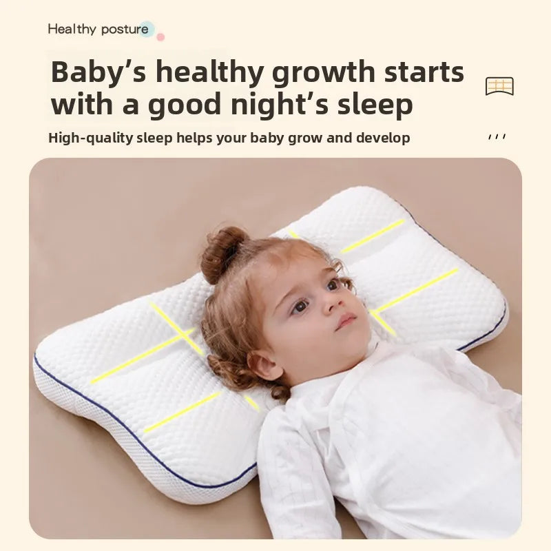 Baby Neck Support Pillow – All-Season Cotton Sleeping Pillow for Toddlers & Kindergarten Kids
