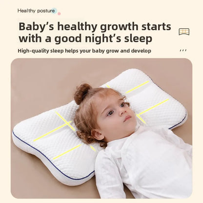 Baby Neck Support Pillow – All-Season Cotton Sleeping Pillow for Toddlers & Kindergarten Kids