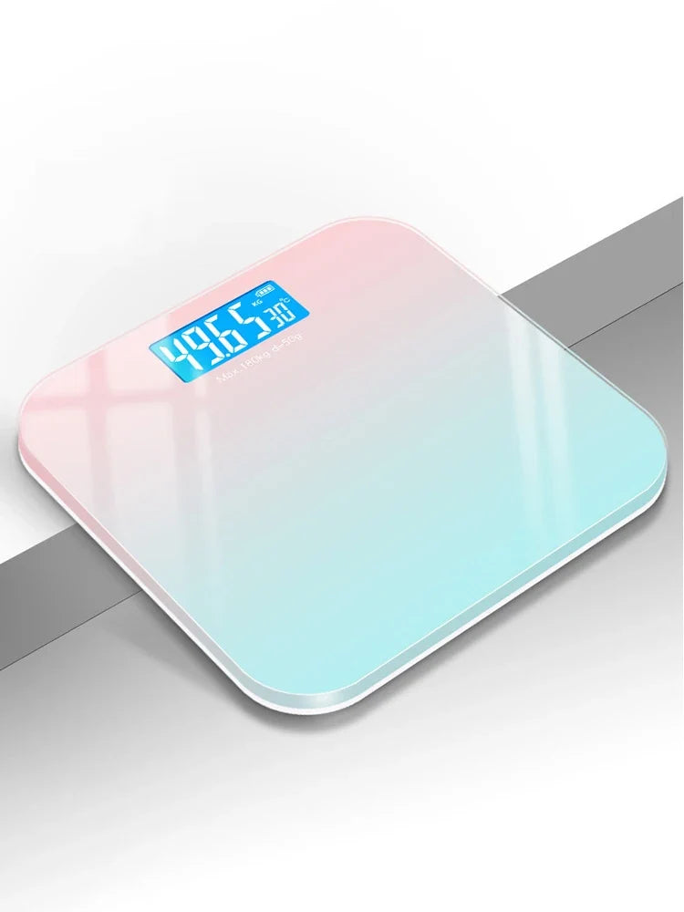 Smart Gradient Glass Body Scale With LCD Digital Display