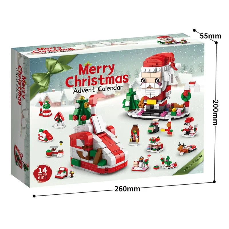 Christmas Building Blocks Advent Calendar DIY Kit Kids
