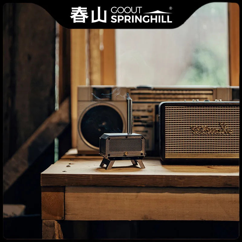 Portable Wood Stove Foldable Stainless Steel Mini Camping Incense Burner Fall 2025 Mosquito Control And Tabletop Aroma