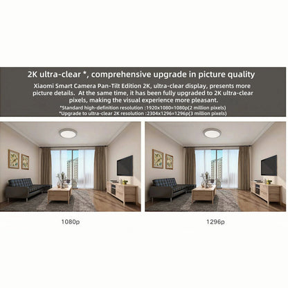 Smart Home Security Camera 2K PTZ 3MP Night Vision AI