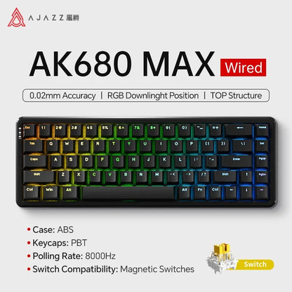 Mechanical Keyboard Sixty Mini Wireless ARGB Magnetic Hall