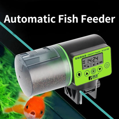 Automatic Fish Feeder 200g Reservoir Plastic Aquarium Feeder Fall 2025 Timed Hands Free Feeding