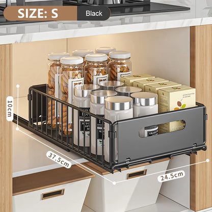 Pull Out Cabinet Organizer Slide Drawer Kitchen Rack
