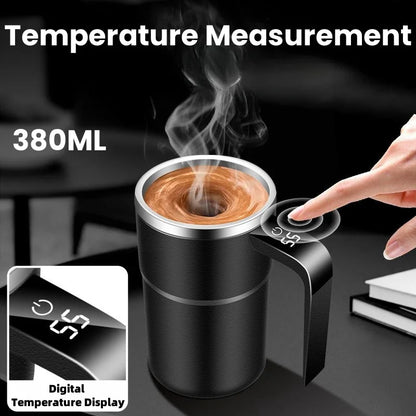 Self Stirring Mug 380ML Stainless Steel Interior USB Rechargeable Electric Coffee Cup Back To Work 2025 IP67 Waterproof