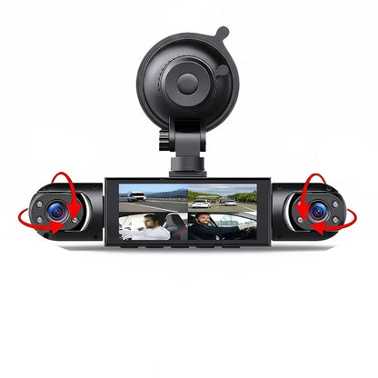 Dash Cam 4 Channel Car DVR – Front/Rear/Inside Cameras, Full HD 1080p Night Vision, Loop Recording Fall 2026