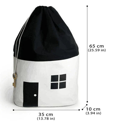 Toy Storage Bag Kids Drawstring Organizer Storage Container Back To School 2025 Portable Clean Up Solution