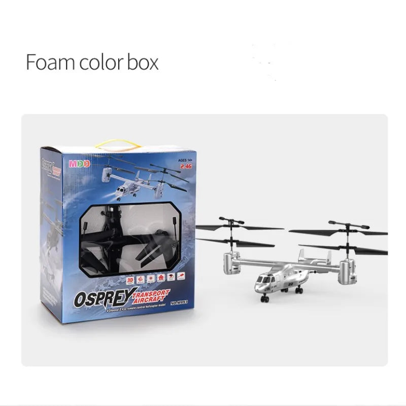 RC Helicopter Drone Altitude Hold Ready To Fly Tiltrotor Style Fall 2025 Gift LED Lights 3D Flips