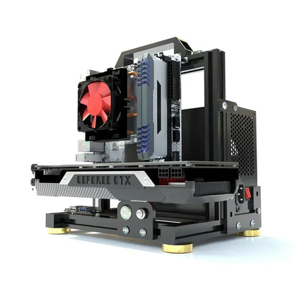 Open Frame ATX PC Case Rack Modular Water Air Cooling
