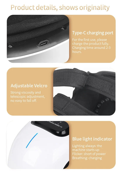 Smart Cordless Knee Massager with Vibration & Heat – Joint Pain Relief Gift for Seniors 2026