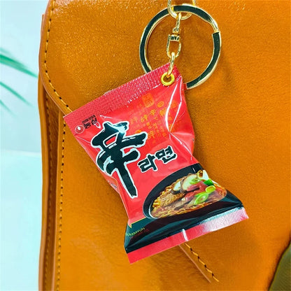 Instant Noodle Keychain Mini Snack Phone Charm Gift
