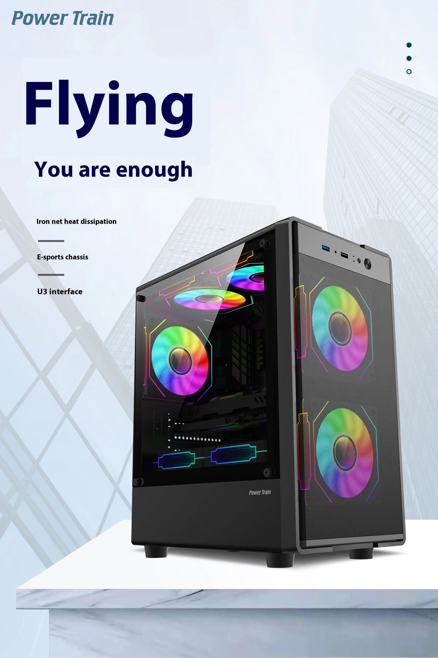 Mini ITX mATX 23L PC Case SFX ATX Support Compact Chassis