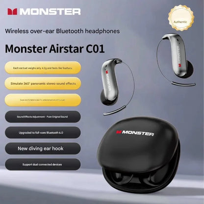 Bluetooth Headphones Ear Hook Wireless Noise Canceling Waterproof Fall 2026 Gift