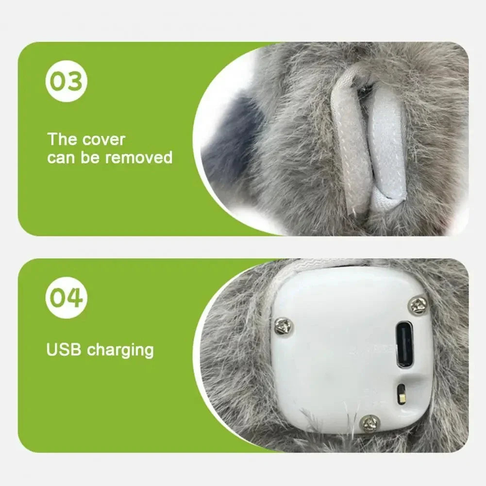 Cat Toy Vibrating Claw Activated Plush Motion Toy Holiday Gift Fall 2025 Interactive Indoor Hunting