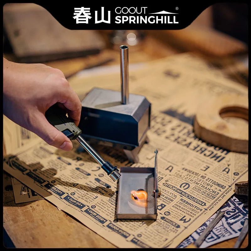 Portable Wood Stove Foldable Stainless Steel Mini Camping Incense Burner Fall 2025 Mosquito Control And Tabletop Aroma