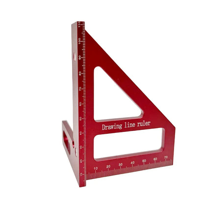 Woodworking Square Protractor Aluminum Alloy Miter Triangle Ruler High Precision Layout Tool TikTok Viral 2026