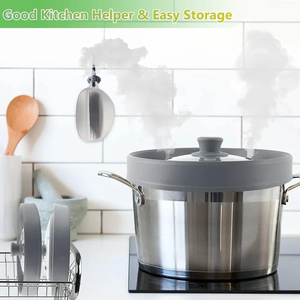 Microwave Splatter Cover 10.5 Inch Foldable Silicone Plate Cover Kitchen Essential Fall 2025 Steam Venting Easy Clean