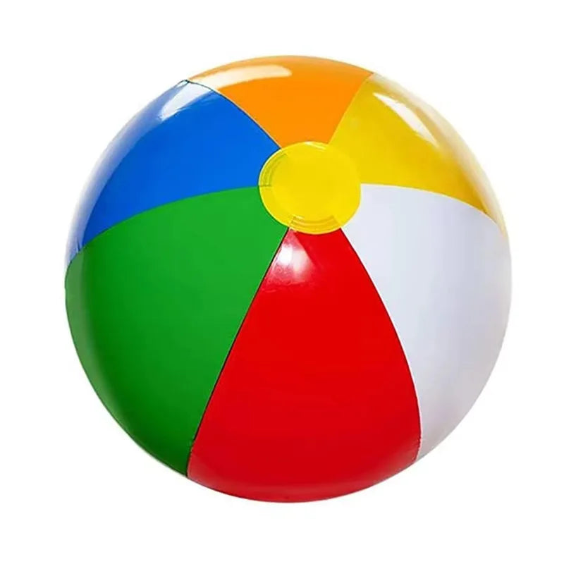 Variant image for Inflatable Beach Ball 12/16 Rainbow Design for Summer Pool Parties, Water Games, and Outdoor Fun-2