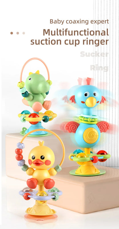 Baby Soothing Rattle Suction Cup Newborn Sensory Toys