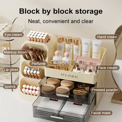 Cosmetics Storage Box Large Capacity Multifunctional Organizer Back To School 2026 Dorm Room Vanity