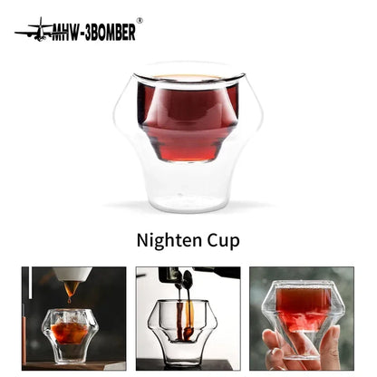 Double Wall Glass Espresso Cup Anti Scald Reusable Tea Mug Shot Glass, TikTok Viral Fall 2025 Artful Serving