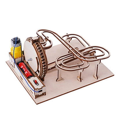 Marble Run Wooden 3D Mechanical Puzzle Kit Gear Driven Track STEM Toy Back To School 2025 Educational Gift