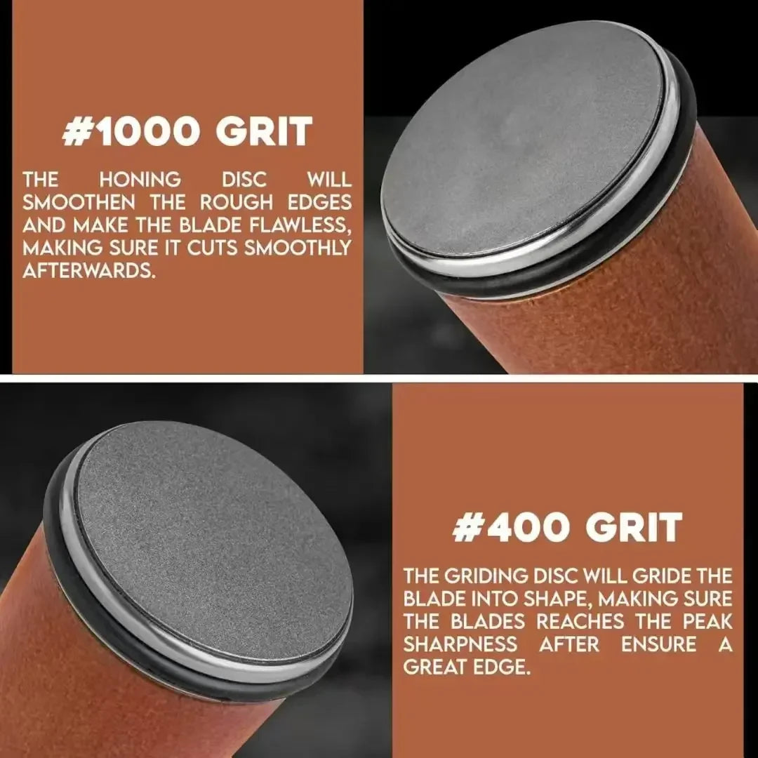 Rolling Diamond Knife Sharpener Kit with Magnetic Holder – 15° & 20° Angle Roller Kitchen Tool 2026