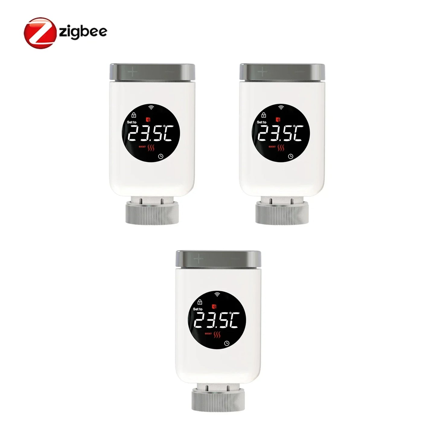 Smart Thermostat Radiator Valve TRV With WiFi ZigBee App Remote Control Energy Saving Fall 2025