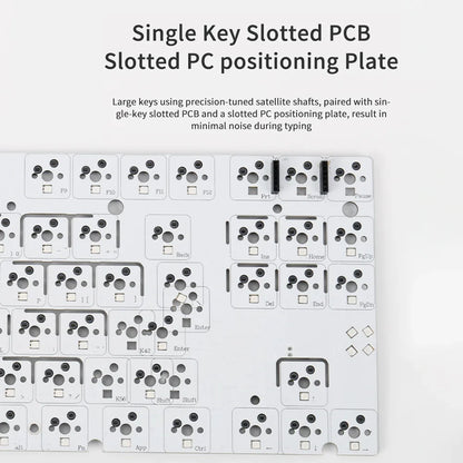 Mechanical Keyboard 87 Key Tri Mode RGB Hot Swappable