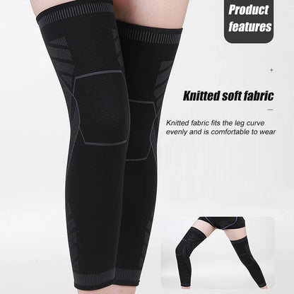 Full Leg Compression Sleeve Long Knee Support for Cycling Hiking Basketball – Pair 2026