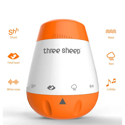 White Noise Machine Voice Sensor Baby Sleep Soother Smart Lullaby Sound Machine Fall 2025 Sleep Training Aid