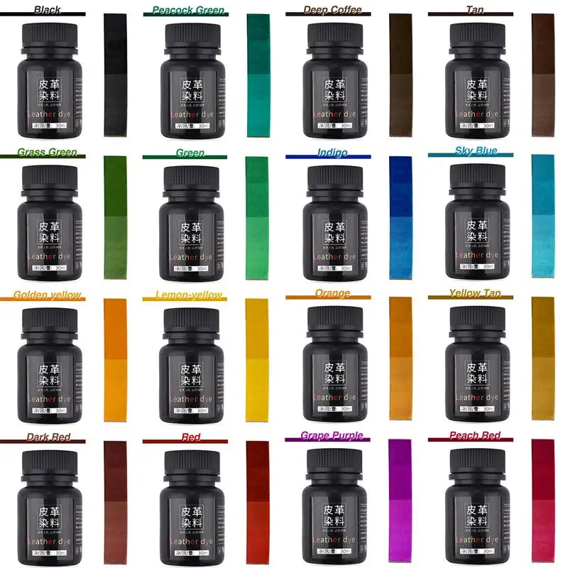 Leather Dye Set for DIY Leather Craft - Fall 2026 Trend Eco Friendly Dye Kit for Projects