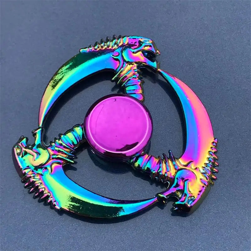 Fidget Spinner Metal Toy Rainbow Spinner R118 60mm Stress Relief for Adults and Kids
