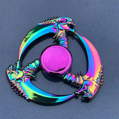 Fidget Spinner Metal Toy Rainbow Spinner R118 60mm Stress Relief for Adults and Kids