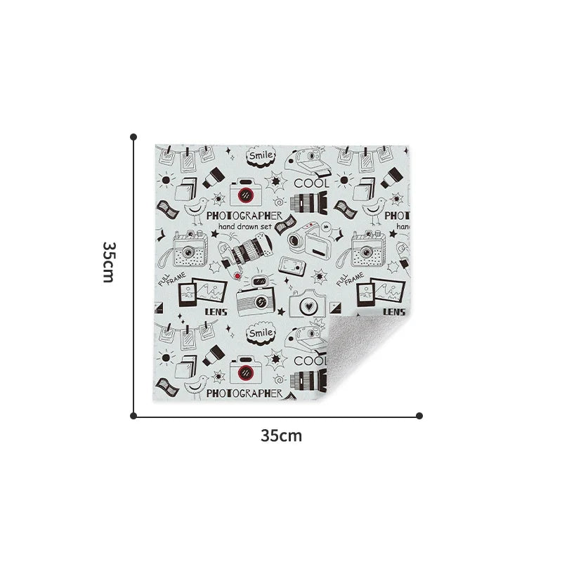 Magic Cloth Makeup Bag - Portable Camera Lens Wrapping Storage, Self-adhesive Organizing Bag