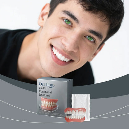 Soft Silicone Temporary Dentures Full Set – Safe, Easy Fit, Instant Smile Restoration 2026
