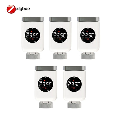 Smart Thermostat Radiator Valve TRV With WiFi ZigBee App Remote Control Energy Saving Fall 2025