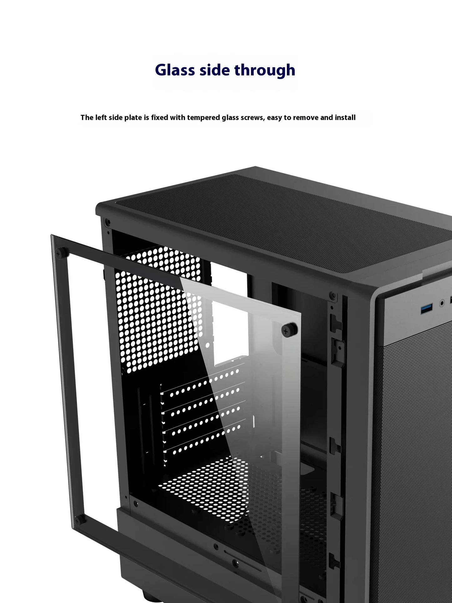 Mini ITX mATX 23L PC Case SFX ATX Support Compact Chassis