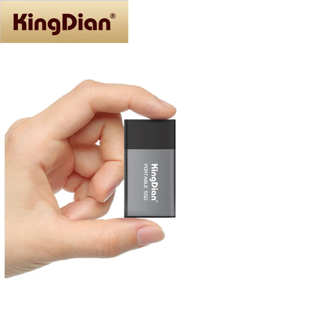 Portable SSD USB 3.0 Type C External Pocket Drive Fall 2025 Holiday Gift Fast Reliable Backup For Business Travel