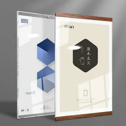 Acrylic Photo Frame Magnetic Floating Frame Minimalist Wall Decor Fall 2025 Easy Swap Adhesive Mount