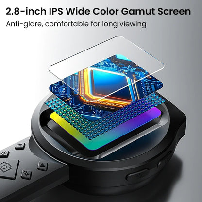 Digital Microscope 2.8-Inch IPS Screen Handheld, 1080P HD, 100X Zoom With 15 LEDs For PCB And Coin Examination