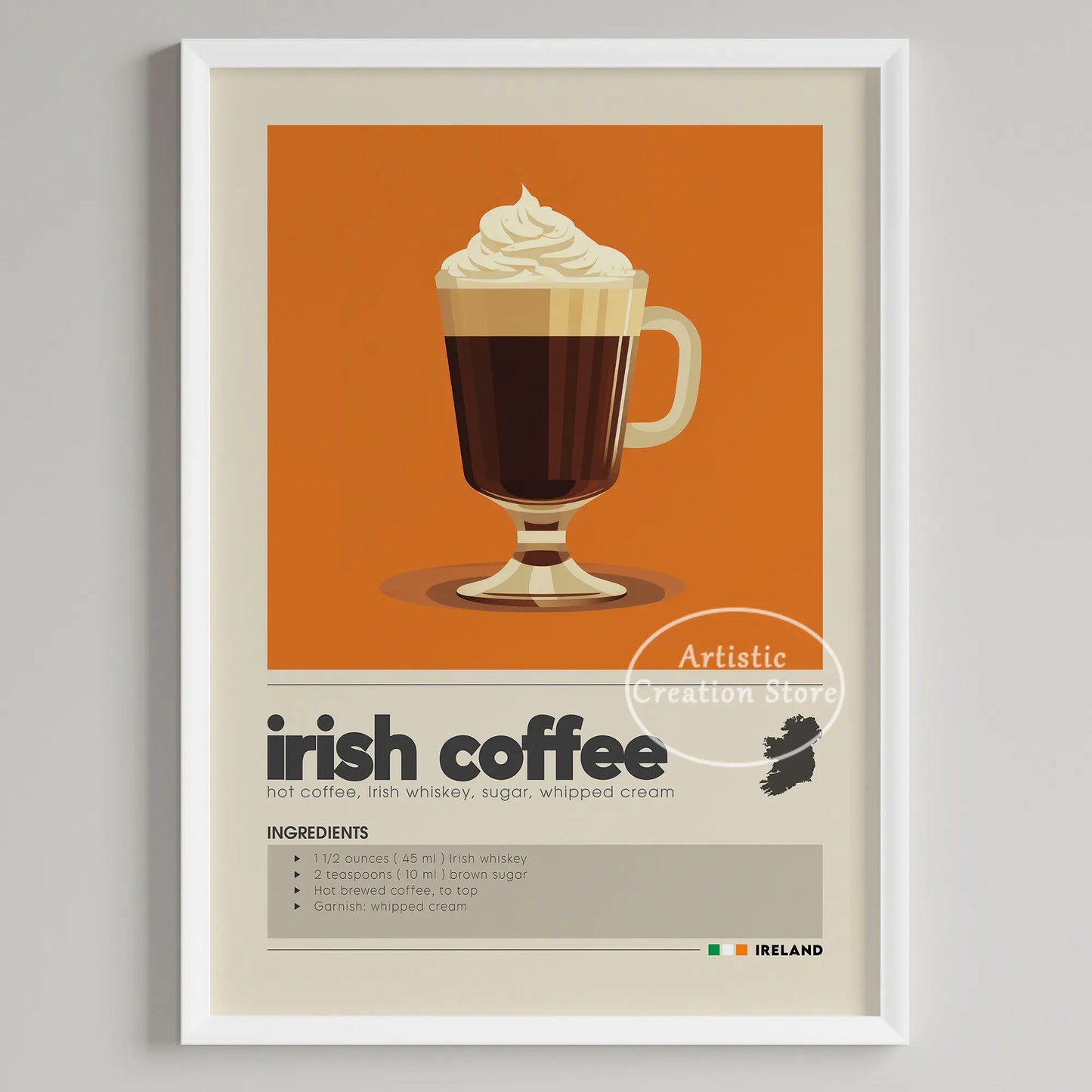 Coffee Wall Art Six Panel Minimalist Kitchen Cafe Decor