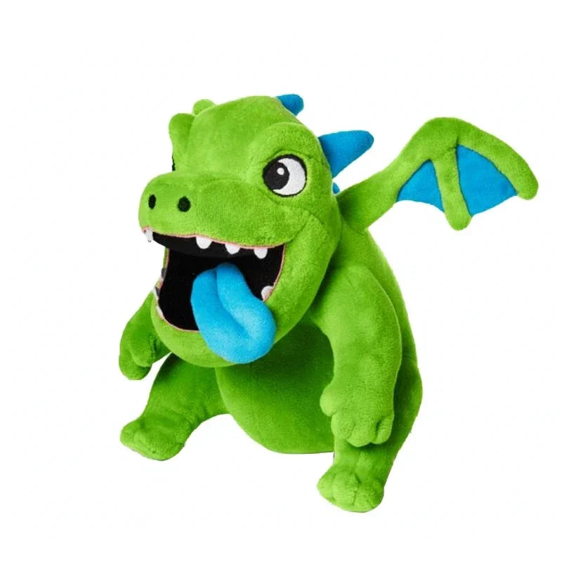 Plush Dragon Trio Stuffed Animals Set Rolling Log Toy