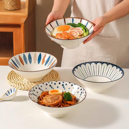Ramen Bowl 8 Inch Porcelain Japanese Noodle Bowl Large