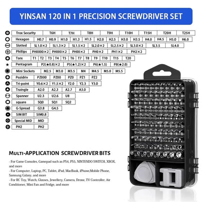 Magnetic Precision Screwdriver Set Insulated 115 in 1 Electronics Repair Kit Back To School 2025 Laptop Phone Repair