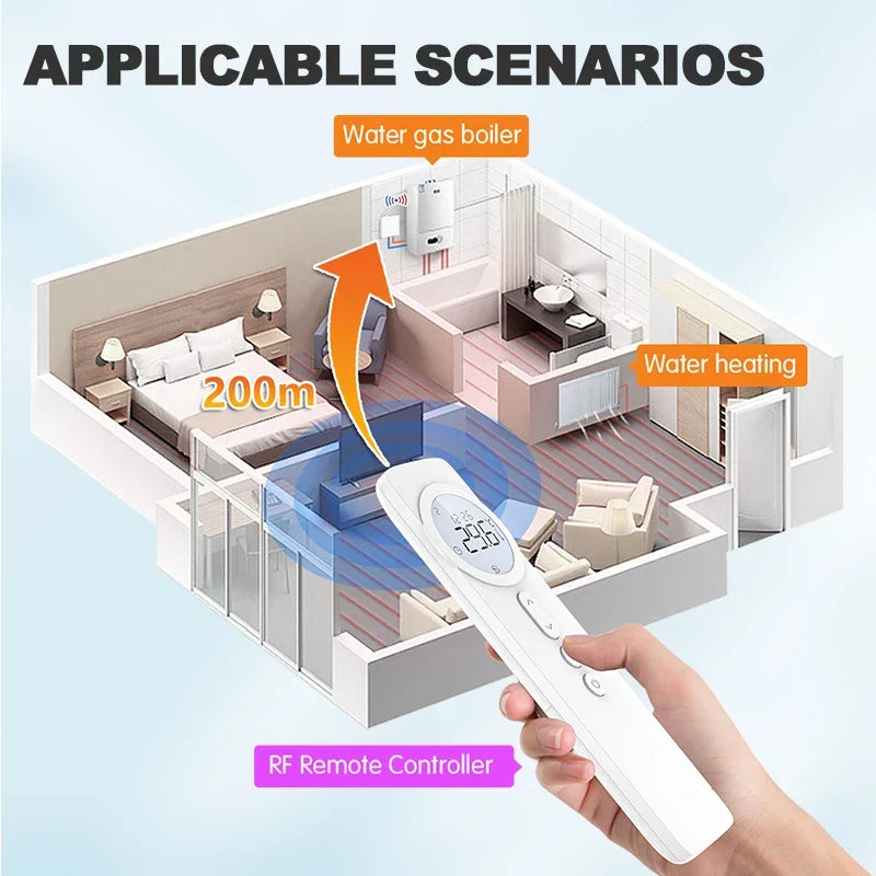 Smart Thermostat WiFi RF433 - Temperature Controller For Gas Boilers And Floor Heating, Fall 2025 Energy Saving