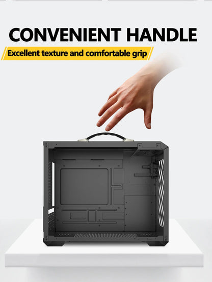 Mini ITX Case Glass Side 240mm Watercooling Portable