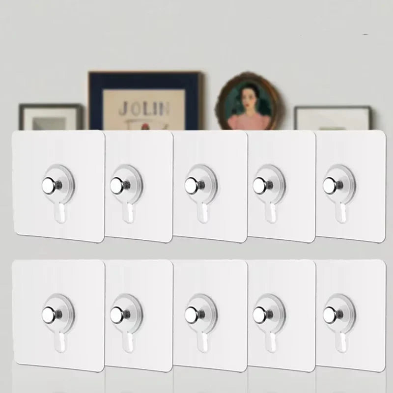 Adhesive Hooks 10 Pack No Drilling Wall Hooks Waterproof For Kitchen And Bathroom Fall 2026 Organization