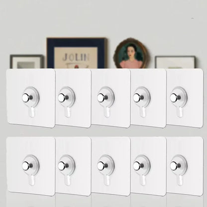 Adhesive Hooks 10 Pack No Drilling Wall Hooks Waterproof For Kitchen And Bathroom Fall 2026 Organization